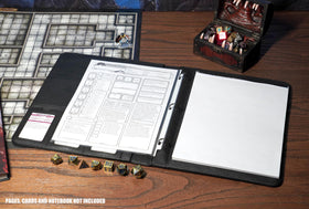 Forged Dice Co. Game-Folio binder card pockets holding spell cards neatly