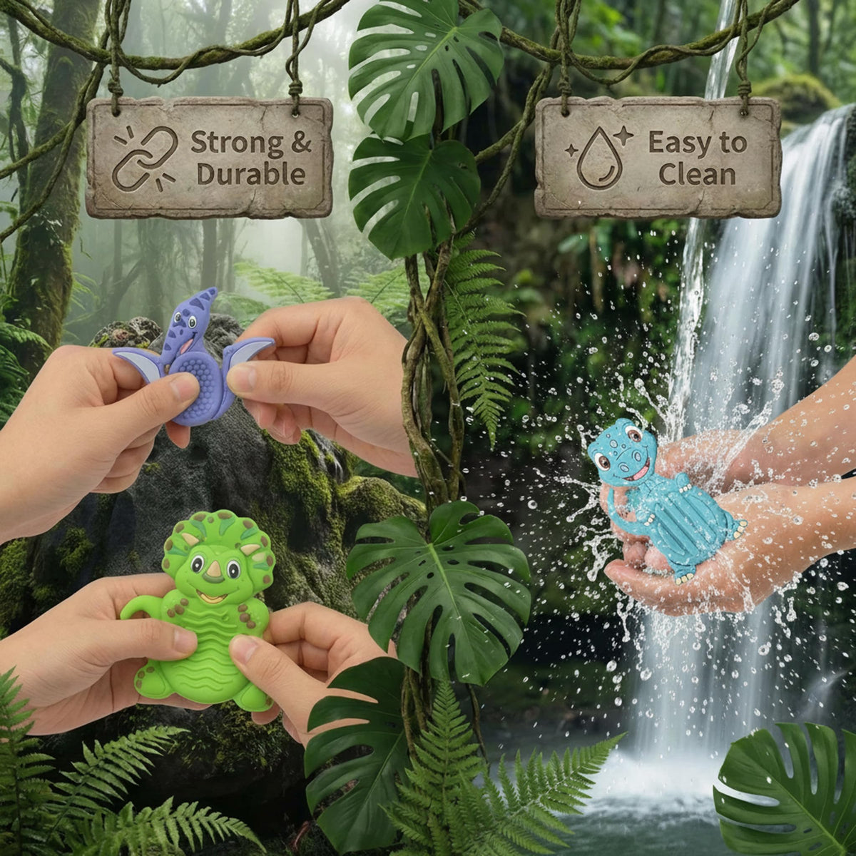Forlinx durable silicone dinosaur fidget designed for daily use.