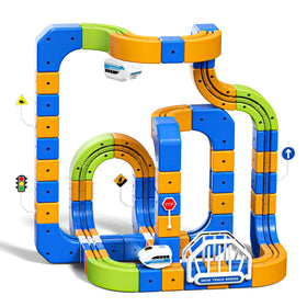 Fortand electric train set with 80 tracks enables creative layouts and smooth runs