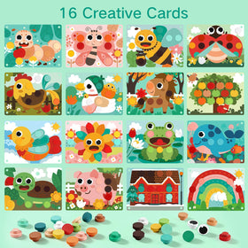 Fortand storage board keeps all pieces organized for quick cleanup and portability.