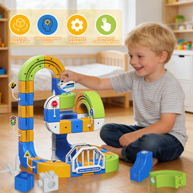 Fortand USB-rechargeable train runs without batteries for quick setup