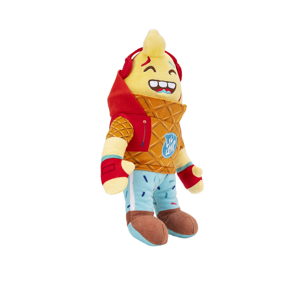 Fortnite Lil Whip plush with vibrant colors, great for display shelves