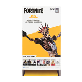Deluxe packaging vending machine showcases Fortnite Oro for premium shelf presence