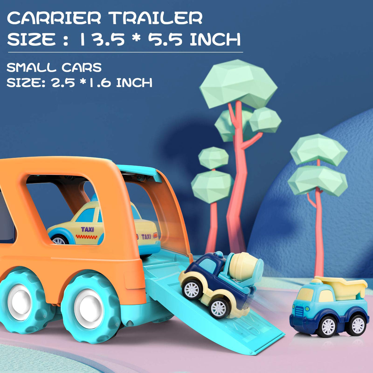 Forty4 mixer truck toy engages hands-on exploration and spatial awareness