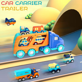 Forty4 school bus toy supports color recognition through bright design