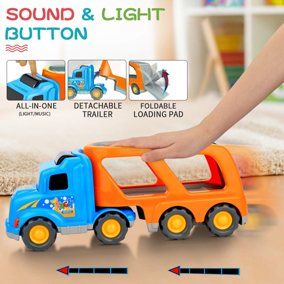 Forty4 playtime set promotes quick, mess-free movement during play.