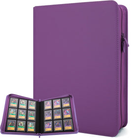 FORZAROCKET 324 Toploader Binder front cover with premium PU leather for organized card display.
