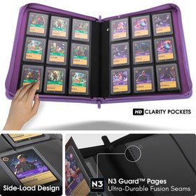 FORZAROCKET 324 Toploader Binder ringless spine allows flat, gap-free page layout.