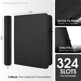 FORZAROCKET zipper-protected exoskeleton binder protecting contents during travel