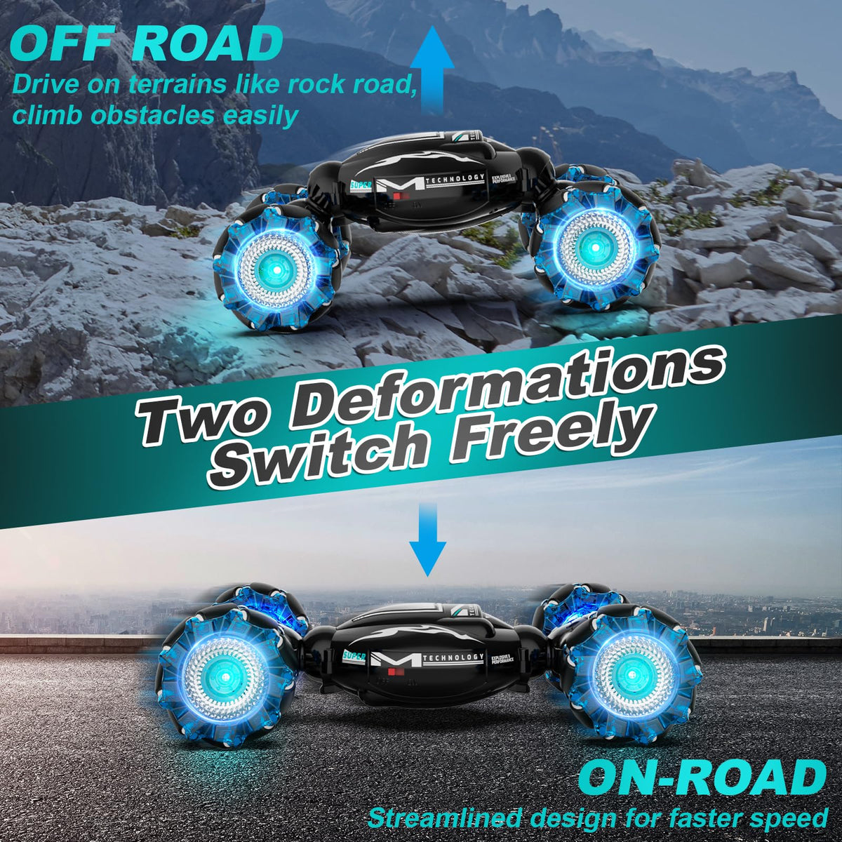 Fosgoit 2.4GHz remote car for responsive multi-car racing