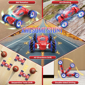 Fosgoit Spider RC car LED lights illuminate night racing