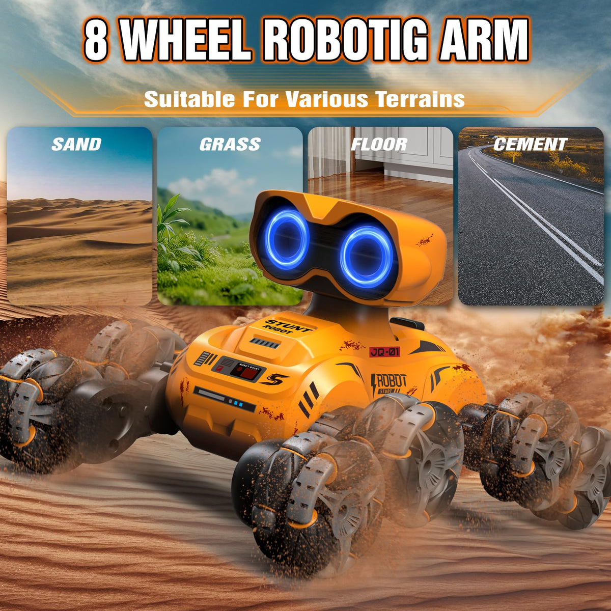 Fotgear robot performs 360 degree rotations for exciting stunt play