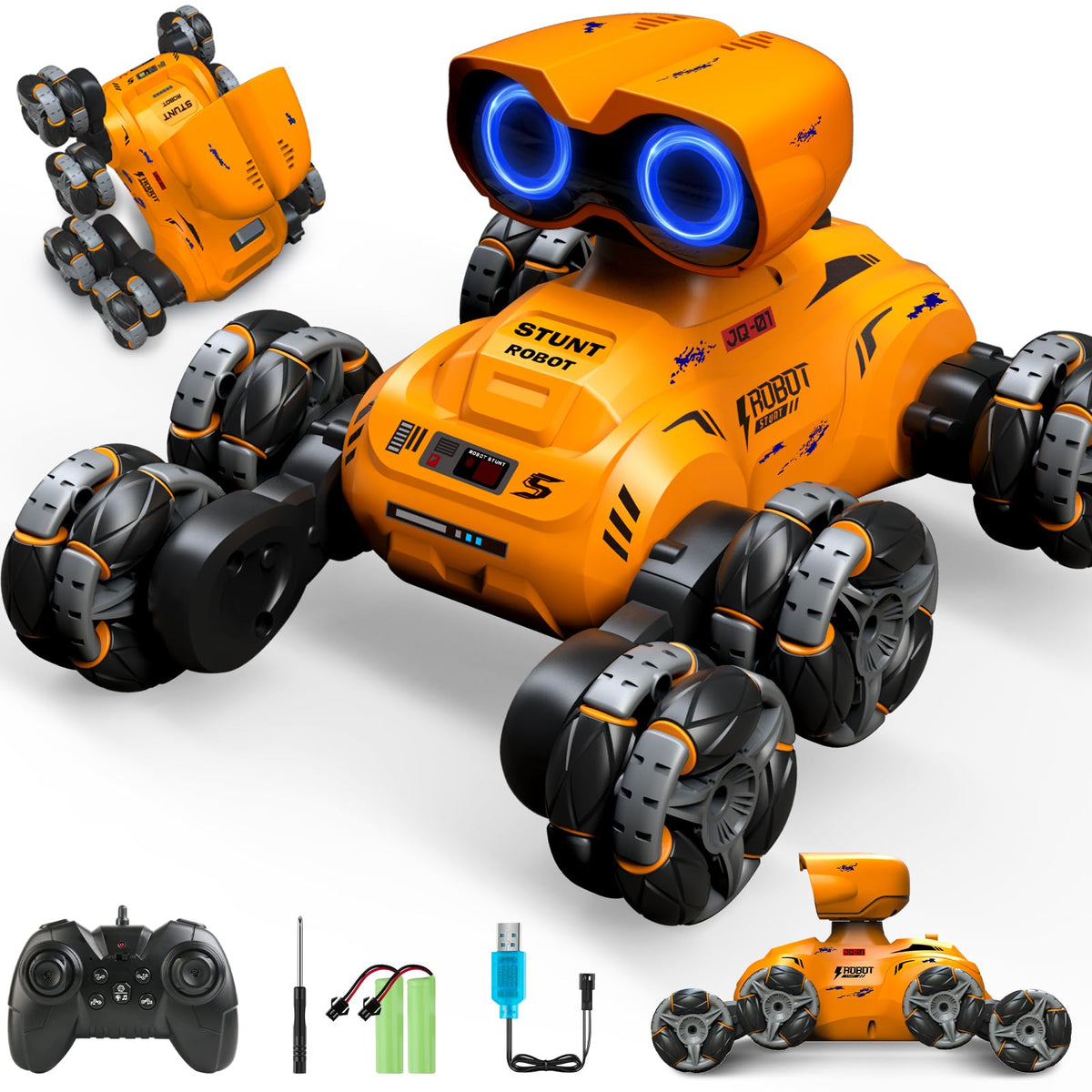 Fotgear robot with 8 wheels conquers all terrain for outdoor play