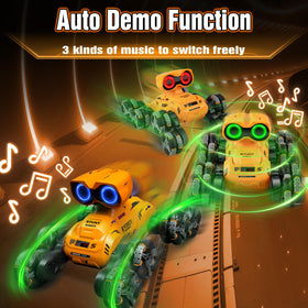 Fotgear robot lights and music during the auto demo performance