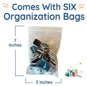 Four Dublee storage box for easy home or classroom setup.