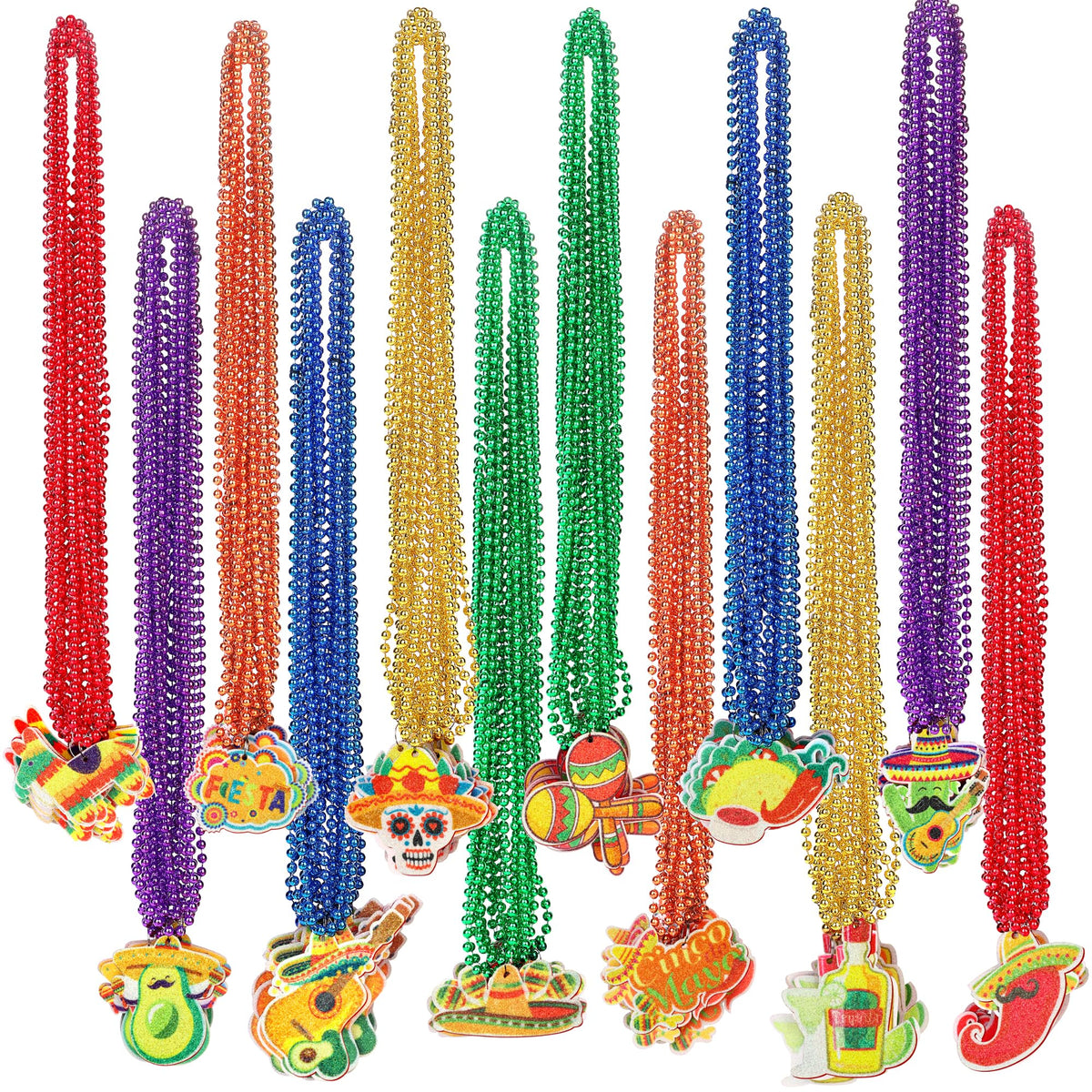 Fovths Cinco de Mayo beads set with 144 pieces for festive decorating