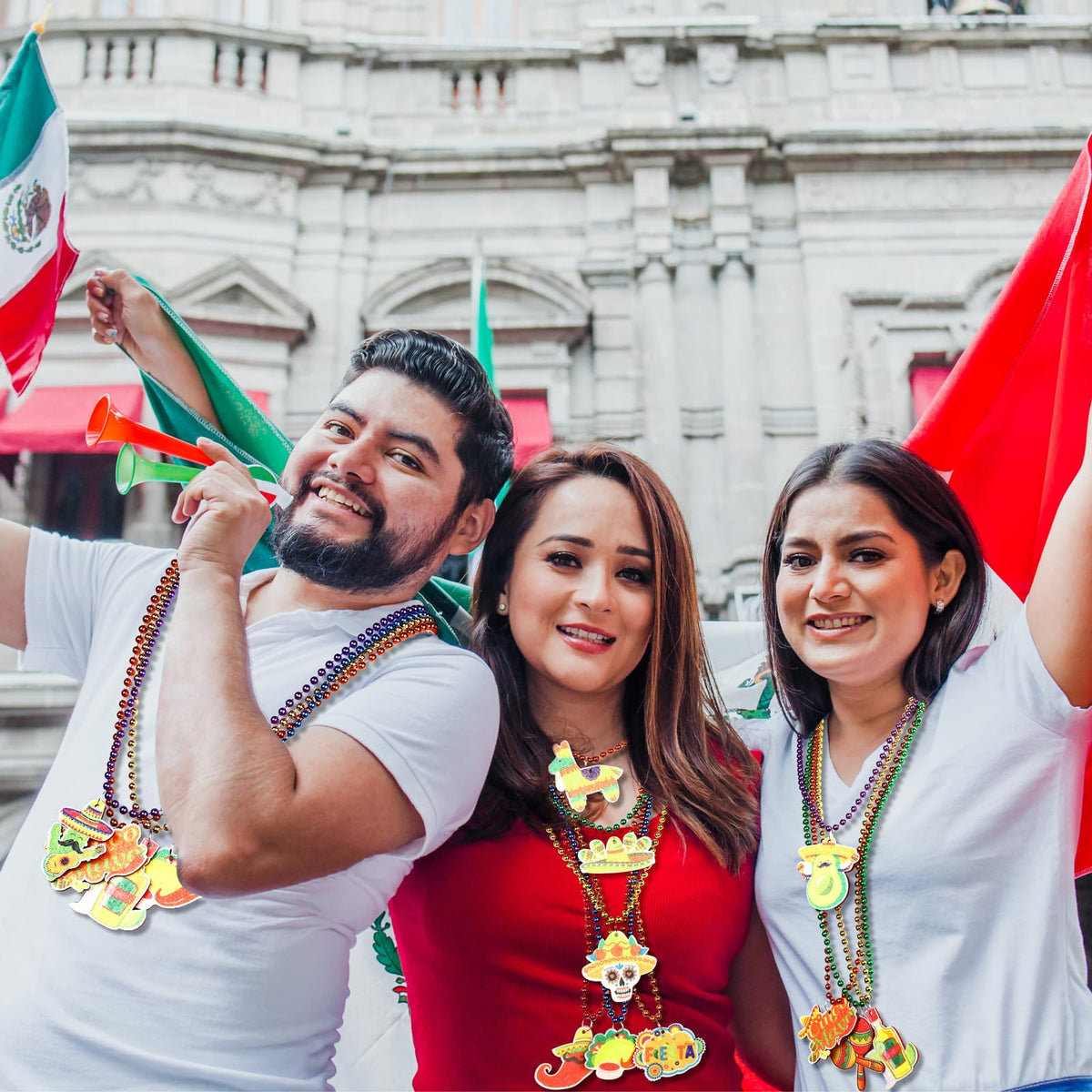 Fovths Cinco de Mayo necklace avocado design adds playful charm