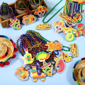 Fovths Cinco de Mayo necklace cactus design enhances festive outfits