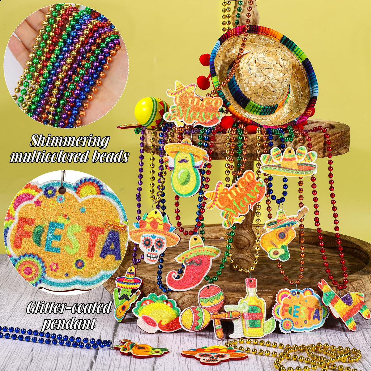Fovths Cinco de Mayo necklace skull design stands out in celebrations
