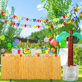 Fovths Hawaiian flowers brighten tables with colorful accents and texture.