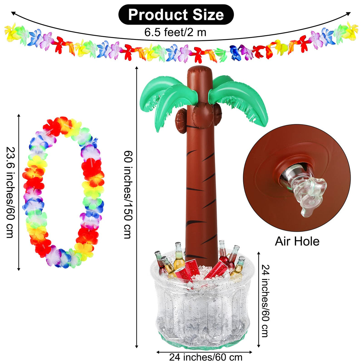 Fovths Hawaiian flowers garlands enhance festive entrances and photo-worthy décor.