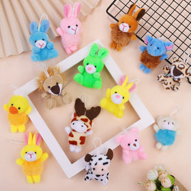 Fovths plush toy with hanging lanyard for bags and trees