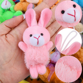 Fovths mini plush animals in bright hues for playful displays