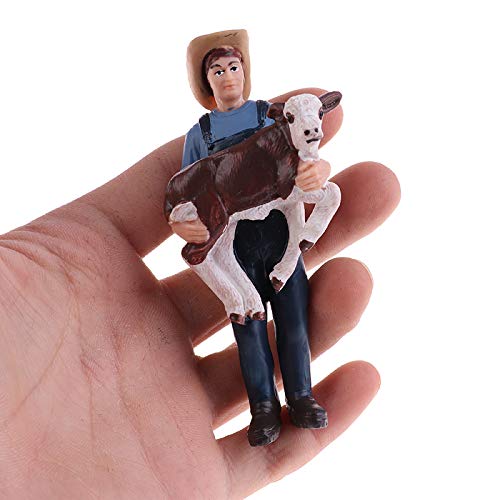 FOWIUNYE dollhouse farm figures set for decorative and imaginative play.