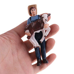 FOWIUNYE dollhouse farm figures set for decorative and imaginative play.