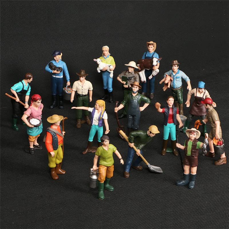FOWIUNYE educational miniature farm figures for learning and creative play.