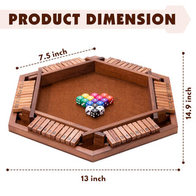 Fowreny Shut The Box compact storage box keeps pieces organized.