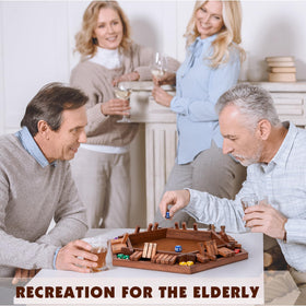Fowreny Shut The Box tabletop setup ideal for family game nights.