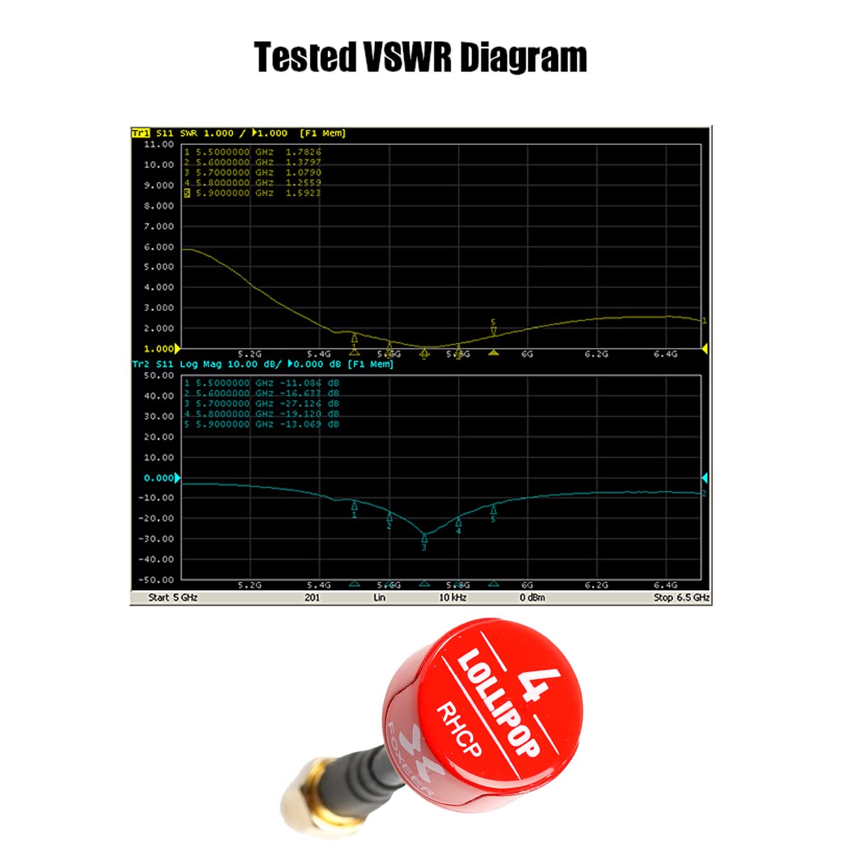 Foxeer Lollipop 4 5.8GHz antenna bend design enabling flexible orientation