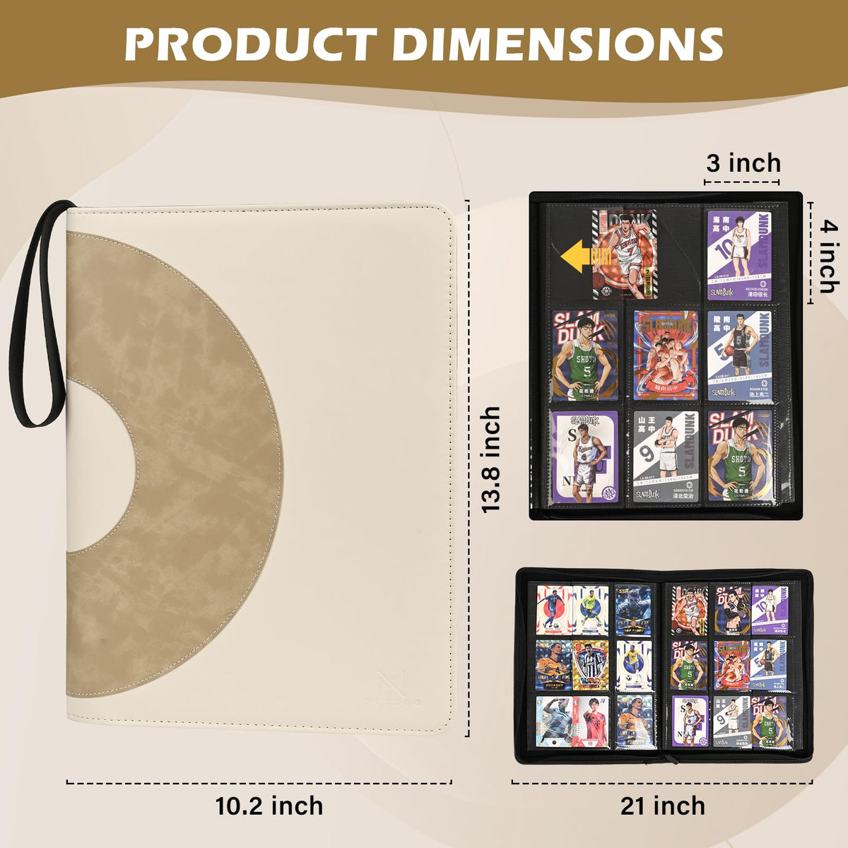 Foxegg side-loading pockets make inserting and removing cards secure and easy.