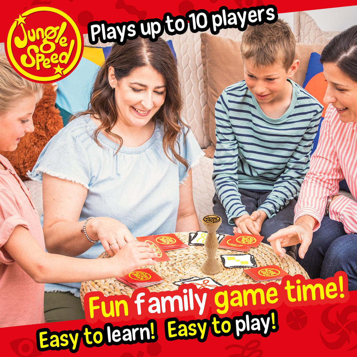 FoxMind Jungle Speed Eco Edition fits 2-10 players for lively game nights.