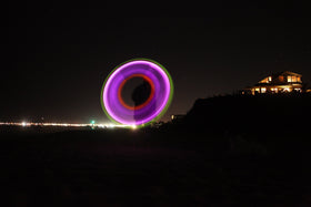 Foxtail LED play at the beach or backyard after sunset