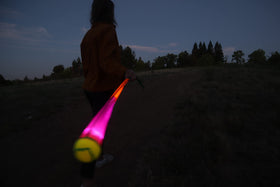Foxtail LED soft foam ball supports safe throwing