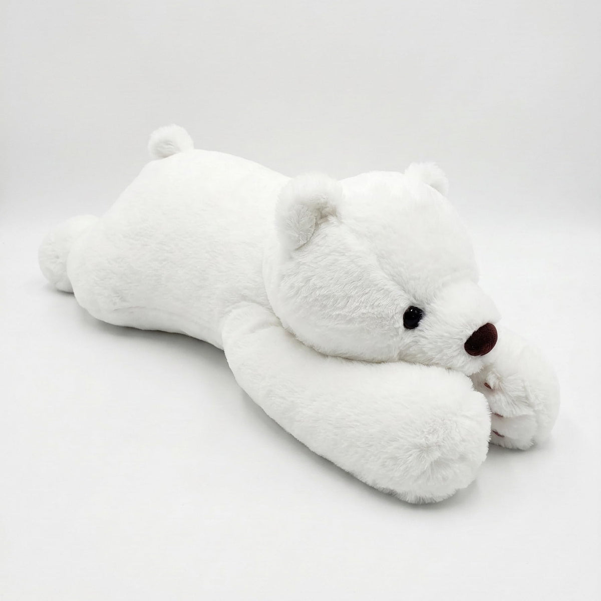 FoxVilla polar bear weighted stuffed animal 24in offers a comforting hug for stress relief