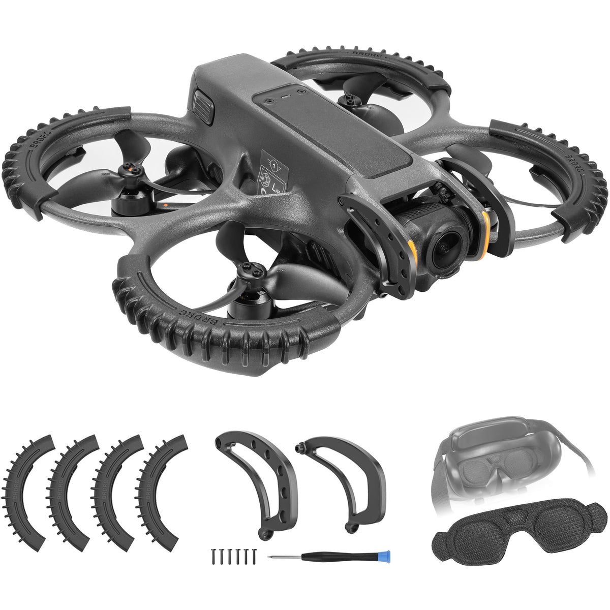 FPVtosky Avata 2 gimbal bumper guard protects the lens during collisions.