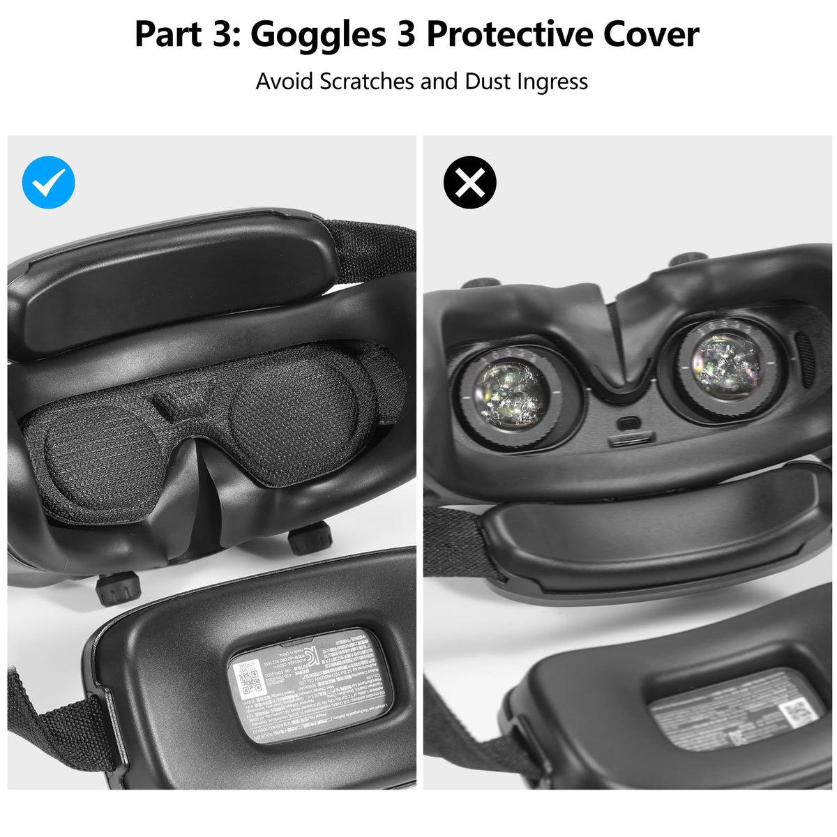 FPVtosky Avata 2 protective cover keeps goggles safe during storage.
