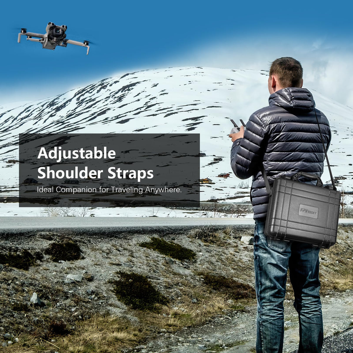 FPVtosky case securely fits DJI Mini 5 Pro accessories