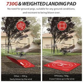 FPVtosky high visibility design helps locate the pad outdoors