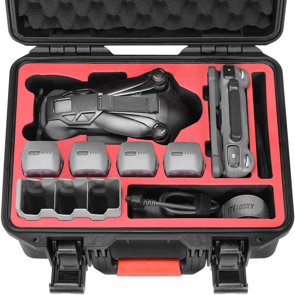 FPVtosky case close-up with rugged shell and foam protection