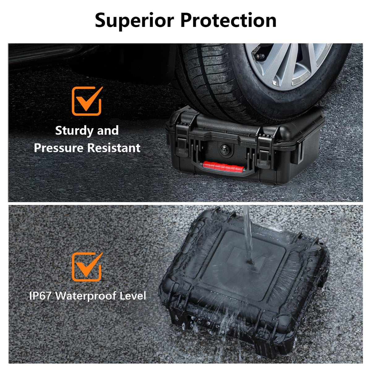 FPVtosky NEO2 case interior cushioned EVA foam protects components.