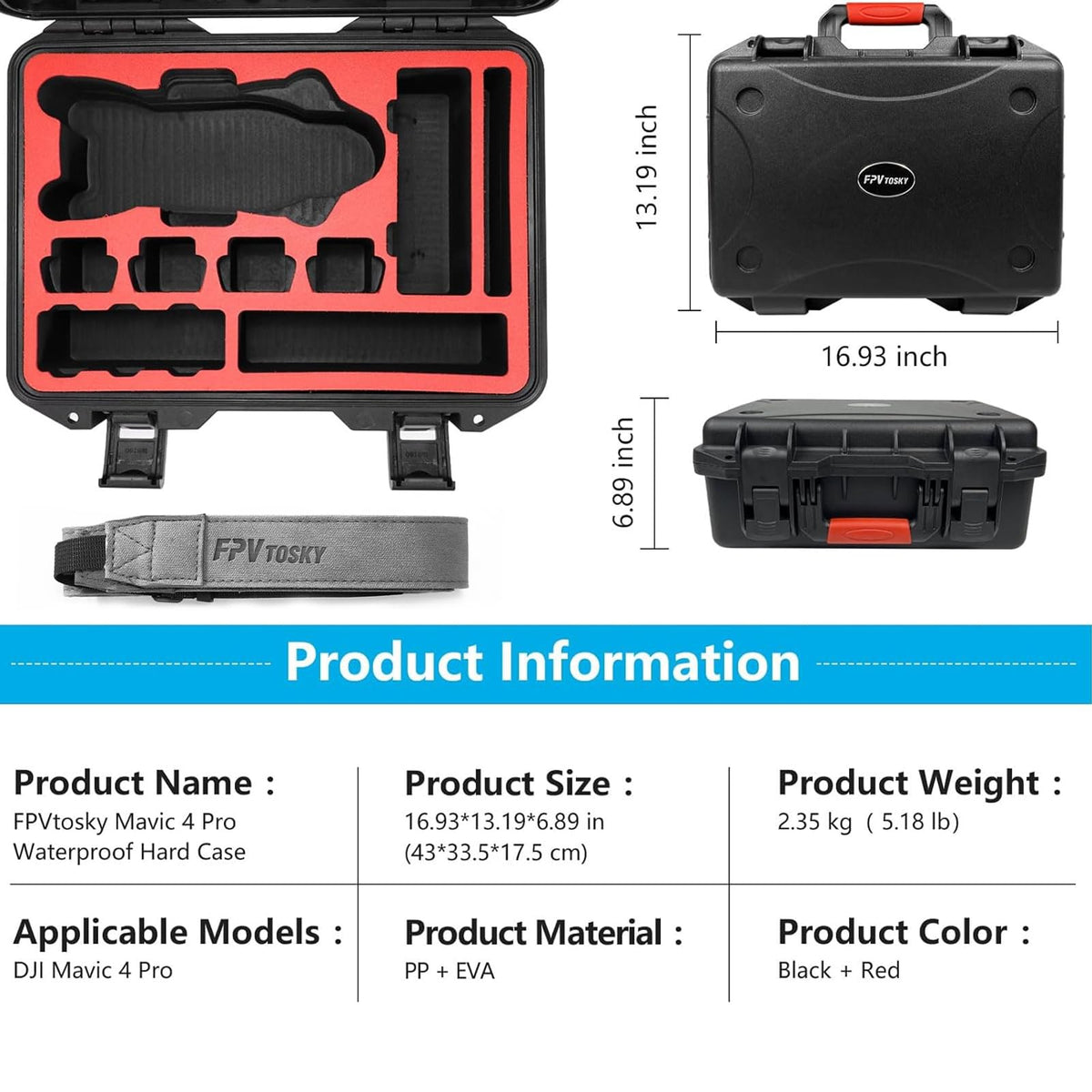 FPVtosky protective foam and padding cushions delicate gear