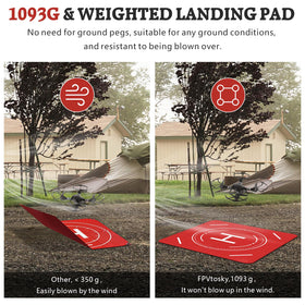 FPVtosky universal drone landing pad compatible with many models for quick setup.