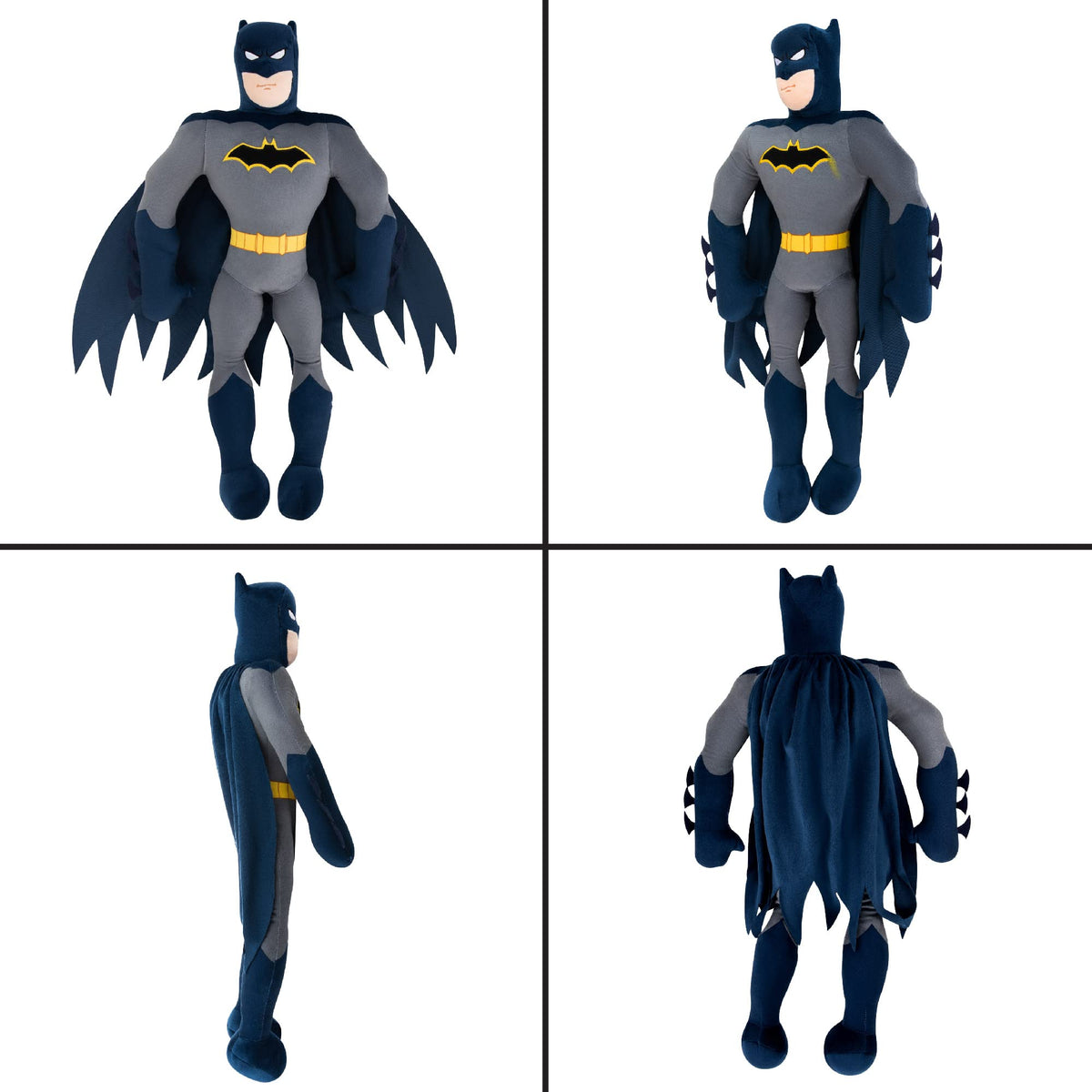 Franco Batman cuddle pillow 21x13x5 dimensional size showcased in room setup.