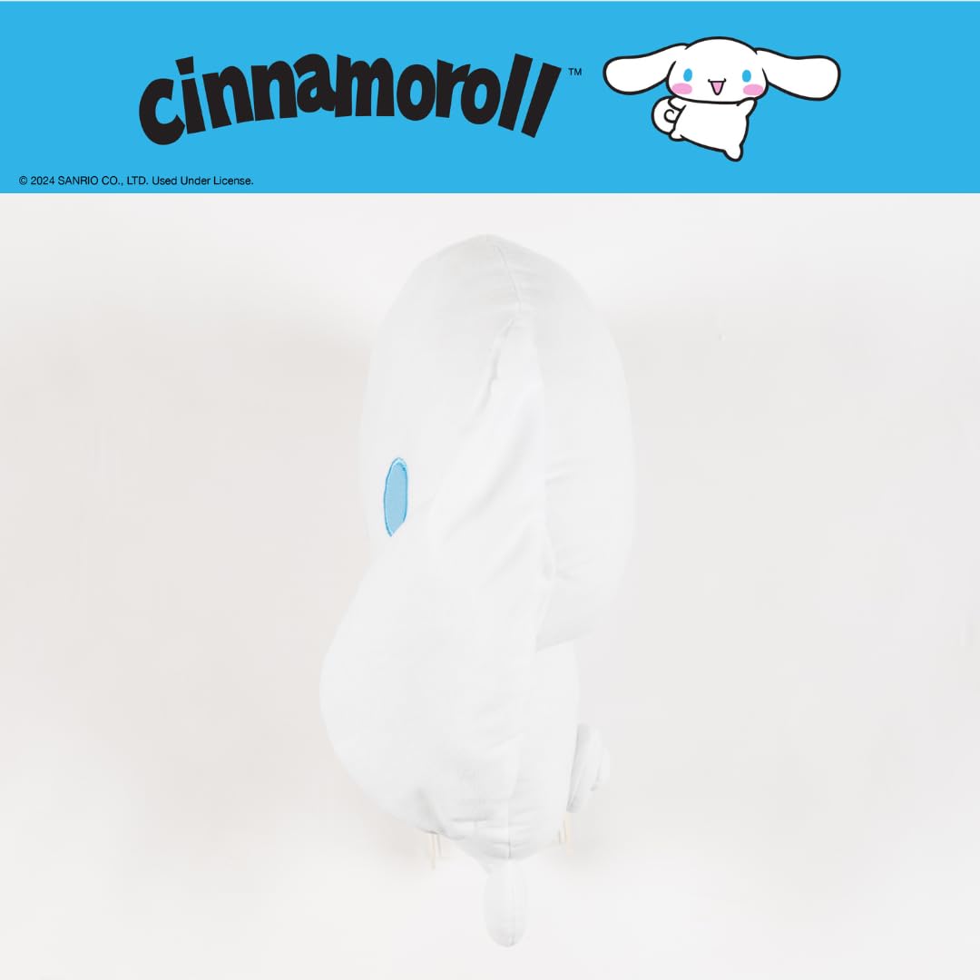 Franco Cinnamoroll cuddle pillow in a cozy room setup highlighting decor charm.