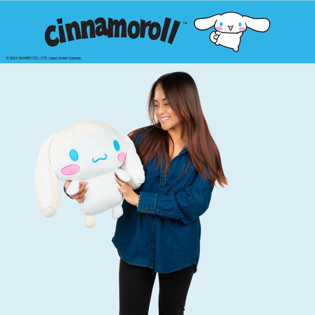 Franco Cinnamoroll cuddle pillow full plush detail for comforting bedtime companions.