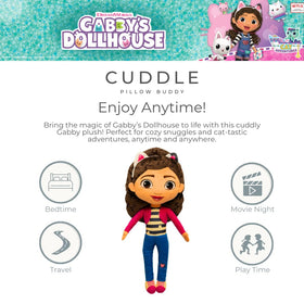 Franco Gabby’s Dollhouse cuddle pillow in packaging as licensed gift